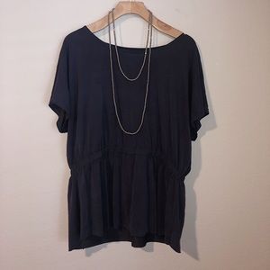 Charming Charlie | Navy Flow Top | XL
